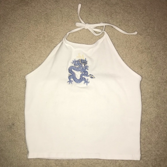Brandy Melville Tops - Brandy Melville Dragon Halter Top